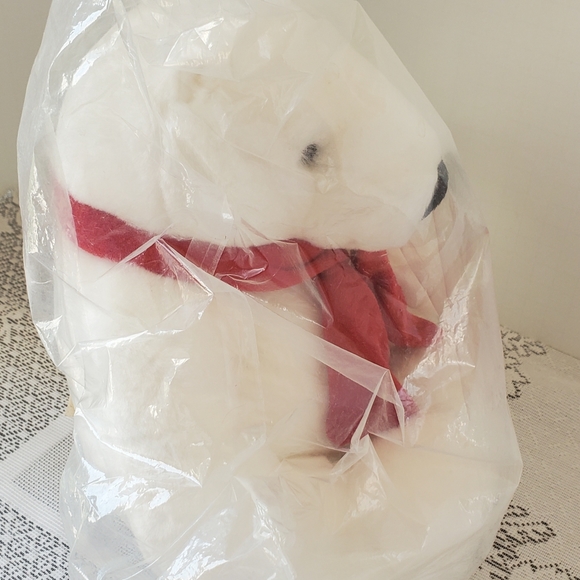 Coca Cola Boyds Polar Bear Plush Stuffed Animal Holiday Red Scarf 10" NWT Sealed - Picture 7 of 9
